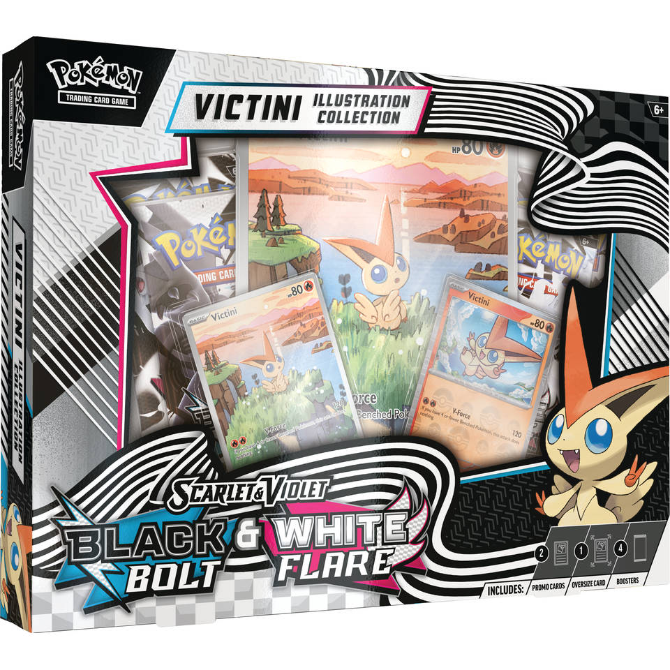 Pokémon TCG Scarlet & Violet Black Bolt & White Flare Unova Victini Illustration Collection