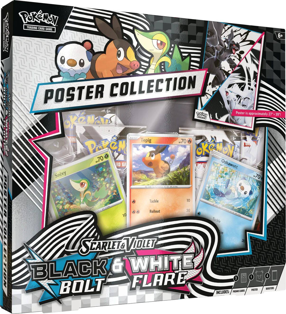 Pokemon Black Bolt & White Flare Poster Collection